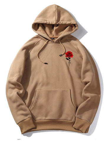 Rose Love Print Hoodie